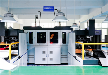 Fully automatic dual head sky and earth cover machine